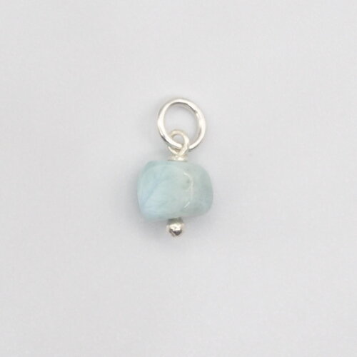 Pendentif nami larimar argent massif