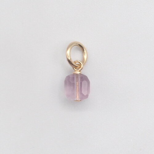 Pendentif anneli fluorite or 14 carats (gold filled)