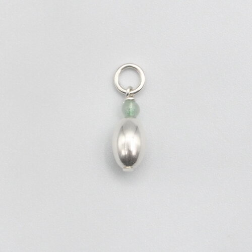 Pendentif ikaros perle avec aventurine argent massif