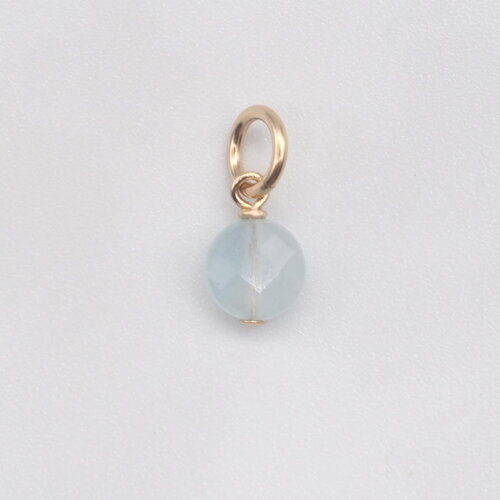 Pendentif marino aigue-marine or 14 carats (gold filled)