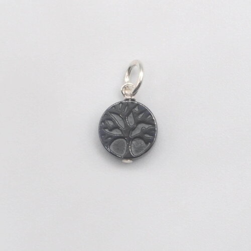 Pendentif milo arbre de vie hématite argent massif