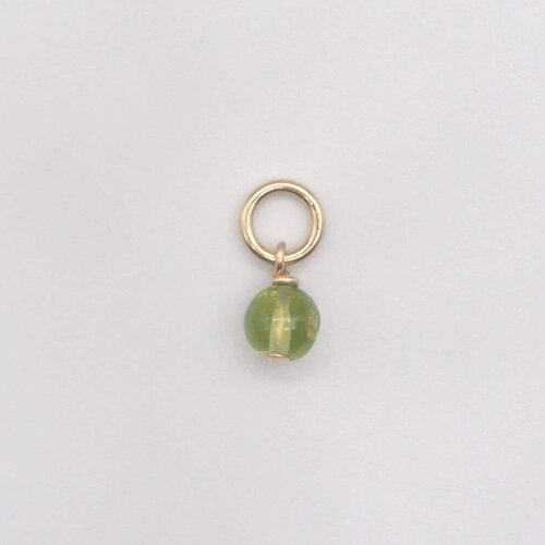 Pampille cosmin péridot or 14 carats (gold filled)