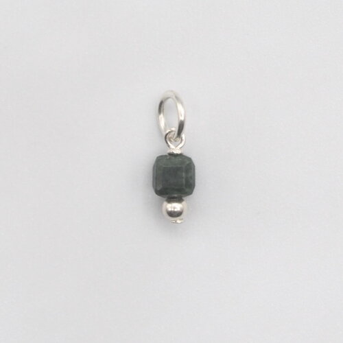 Pendentif adonis jade néphrite argent massif