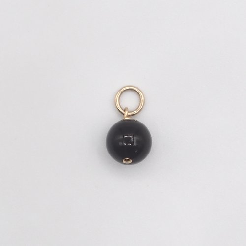 Pendentif edom ambre cerise baltique or 14 carats (gold filled)