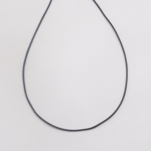 Collier antanas cordon noir argent massif