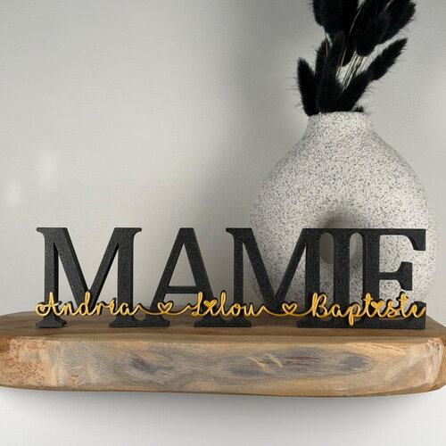 Décoration mamie à personnaliser - couleurs au choix - cadeau noël mamie fête des grands-mères - lettres décoratives