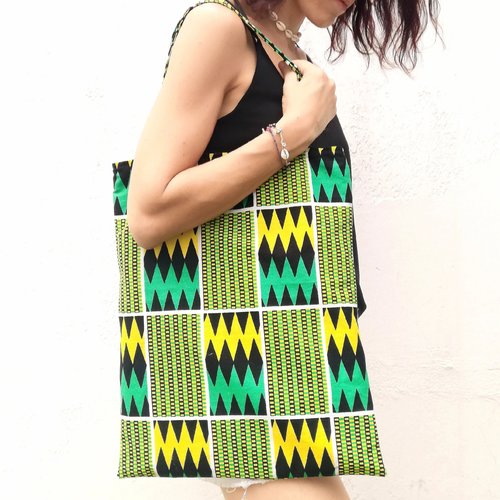 Tote bag, sac motifs ethniques, sac tissu pagne, sac wax, sac fourre-tout, sac plage, sac écologique, imprimé ethnique, cadeau homme