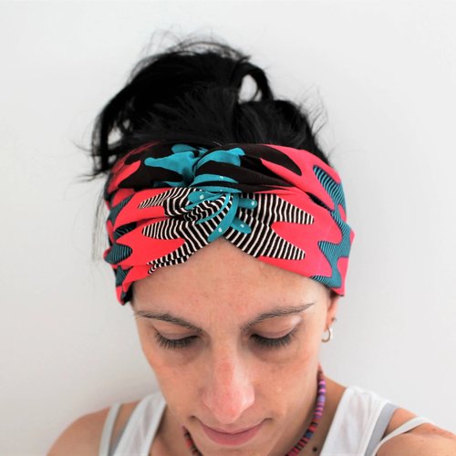 Headband coloré, accessoire cheveux, accessoire cheveux femme, headband turban ethnique, bandeau pagne africain