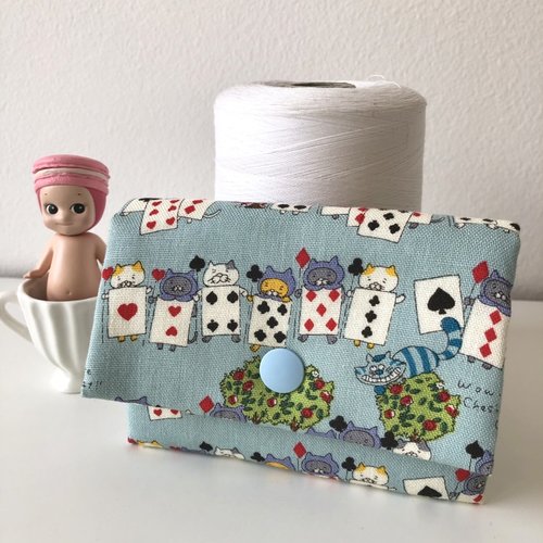 Porte feuille enfant les chatons dans le pays de merveille//cadeau enfant