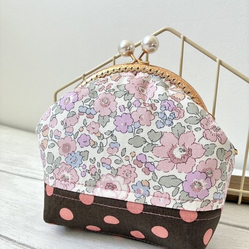 Pochette à fermoir en métal motif floral betsy de liberty of london//tissu liberty//cadeau pour elle