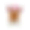 Bouton en bois de noel  - 38 x 25 mm - bouton chien pour couture ou scrapbooking