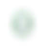 Cabochon camée vert portrait de femme  - 24 x 18 mm - camée ovale dame  - embellissement vintage