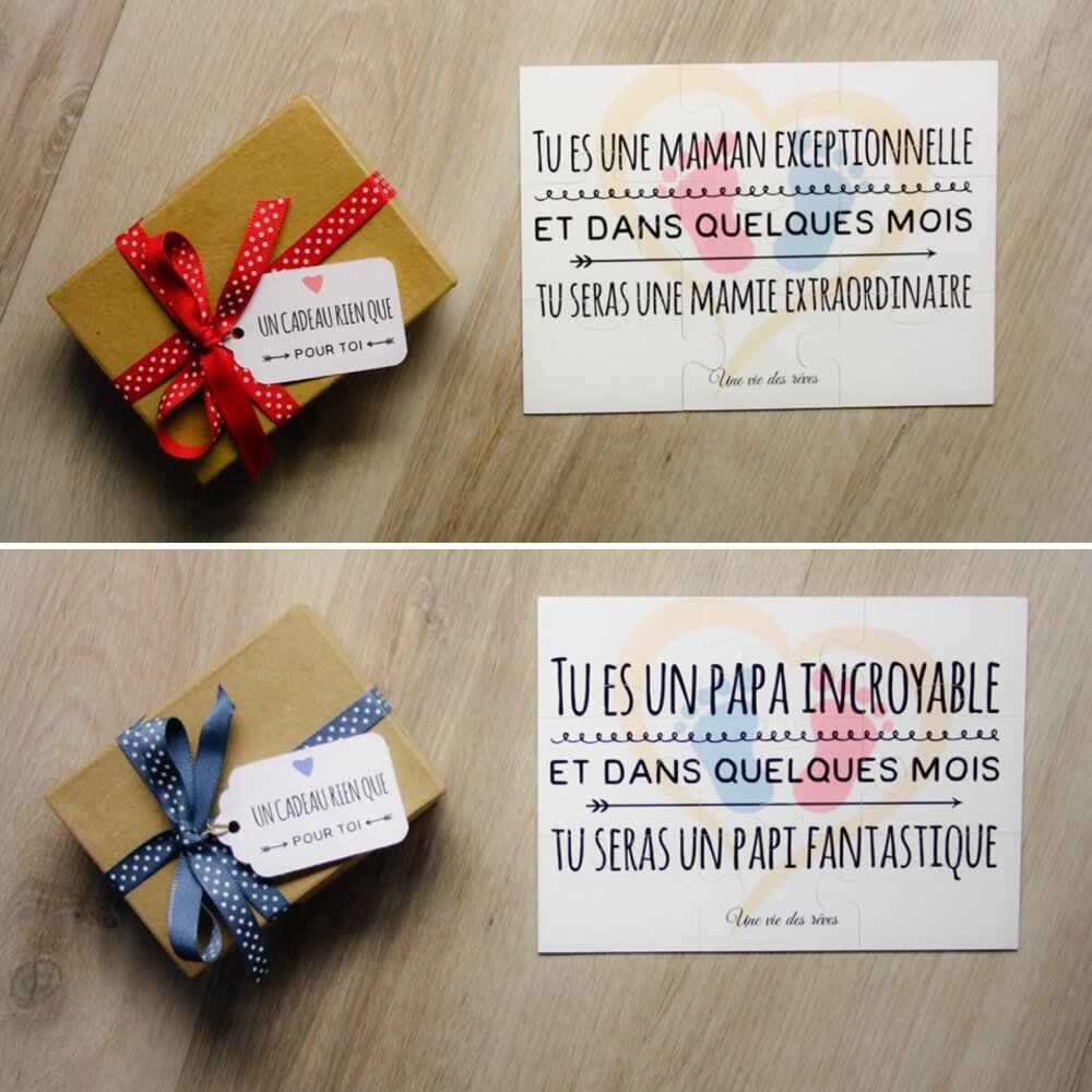 2 Puzzles Magnetique Annonce Grossesse Annonce Bebe Un Grand Marche