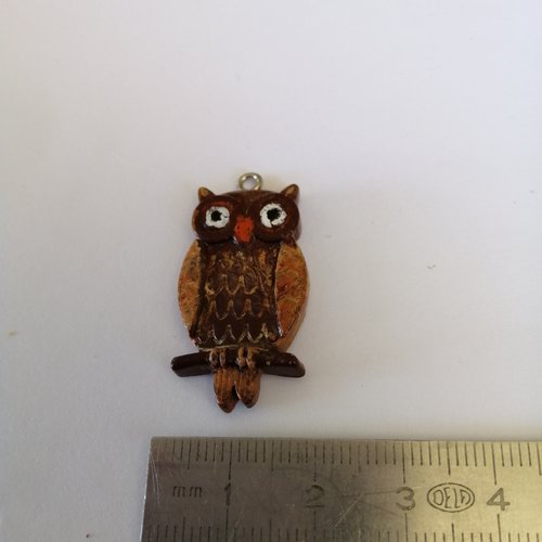 Breloque, charm, hibou