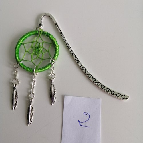Marque pages, attrape rêves vert