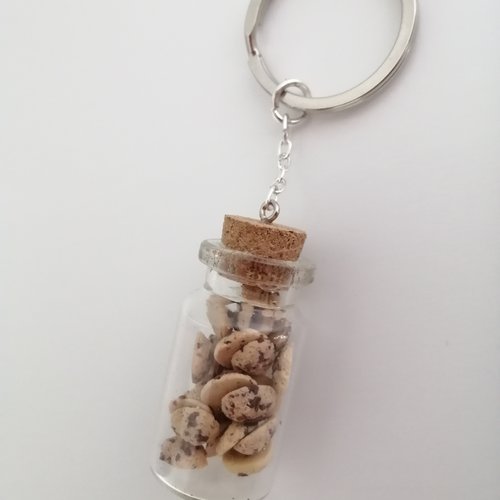 Porte clés fiole cookies