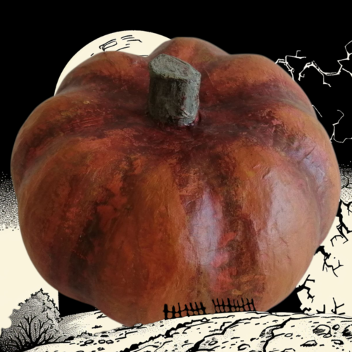 Citrouille en papier mâché