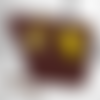 Magnet tablette de chocolat au citron rondelle, zeste en fimo