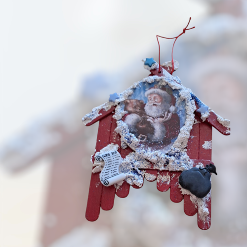Decoration de noël, en bois
