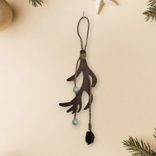 Bois de renne à accrocher