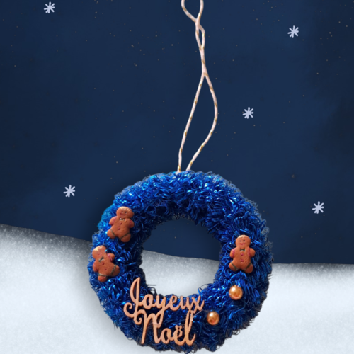 Mini couronne de noël, pour sapin