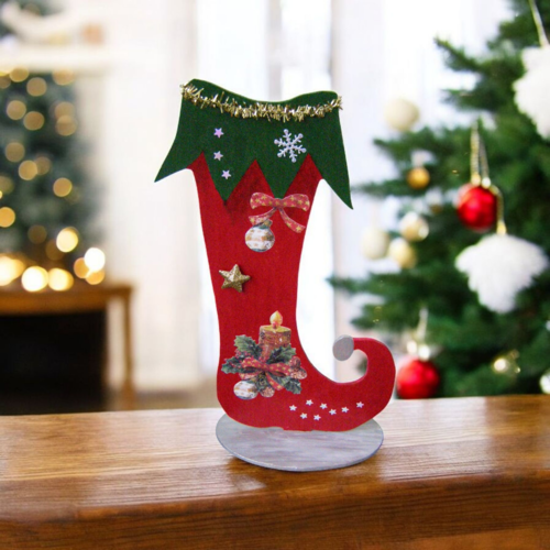 Noël, chaussette lutin