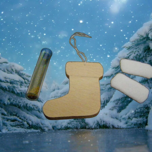 Kit décoration noël, botte du père noël