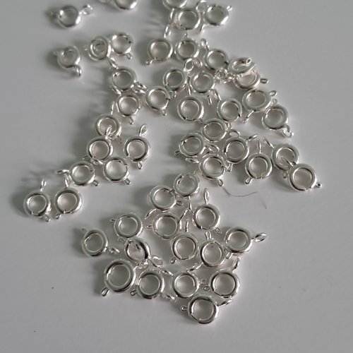 Lot 50 fermoirs boué argenté