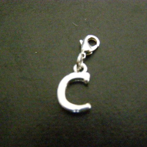 Pendentif, charm, lettre c