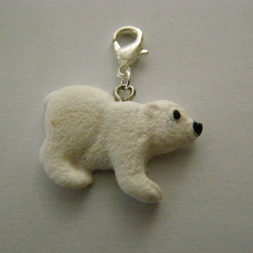 Pendentif, charm, ours polaire
