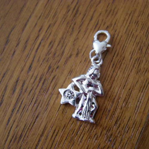 Pendentif, charm, signe du zodiaque, verseau