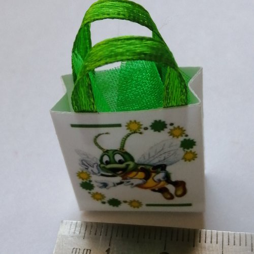 Sac miniature, maison de poupée, collection, abeille