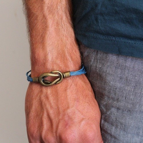 Bracelet homme bleu
