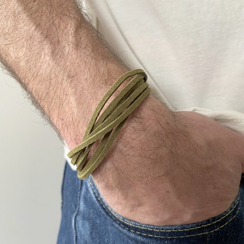 Bracelet homme kaki