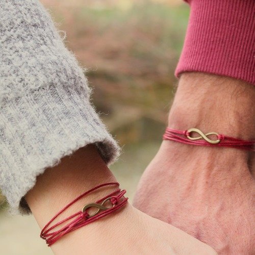 Bracelets couple infini