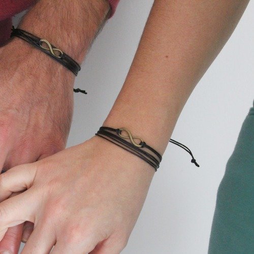 Bracelets couple infini