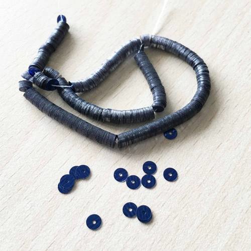 Paillette bleu drapeau métallique 4 mm qualité française  2505 
