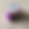 Bobine soie perlée  446 violet quetch  "au ver à soie" 