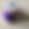 Bobine soie perlée 193 violet iris  "au ver à soie" 