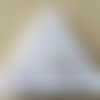Paillette "tuile" blanc irisée 10 mm 