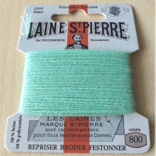 Fil de laine st. pierre 800 emeraude 