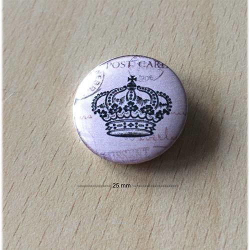 Badge 25 mm "couronne 04" 