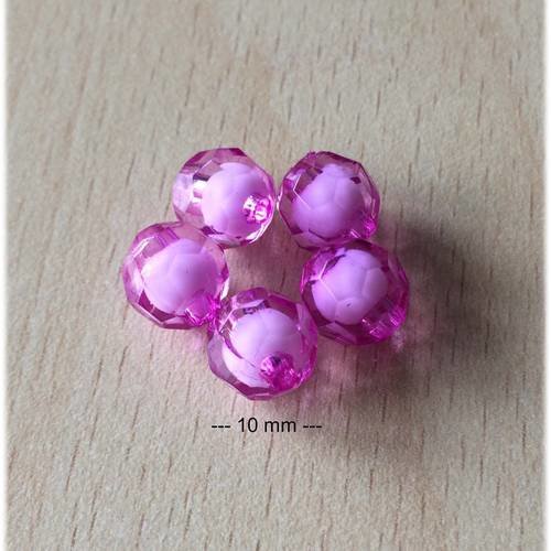 Sachet de perles à facettes tasca  violet 