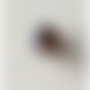 Jolie perle "oeil de chat"  diamètre 14 mm havane 