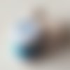 Bobine soie perlée 290  bleu océan "au ver à soie" 