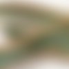 Joli galon à lacets torsadés vert or 35 mm 