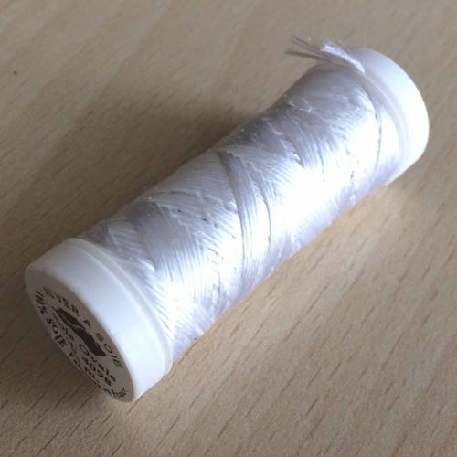 Bobine soie ovale blanche 4098 qualité française 