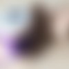 Bobine soie perlée 434 violet  "au ver à soie" 