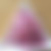 Paillette / cuvette rose transparent irisé  6 mm  en vrac 