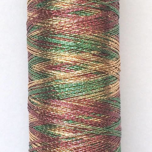 Fil métallique multicolore (vert, rouge, or) 7027 gütermann 